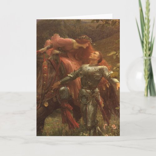 La Belle Dame sans Merci by Sir Frank Dicksee Thank You Card