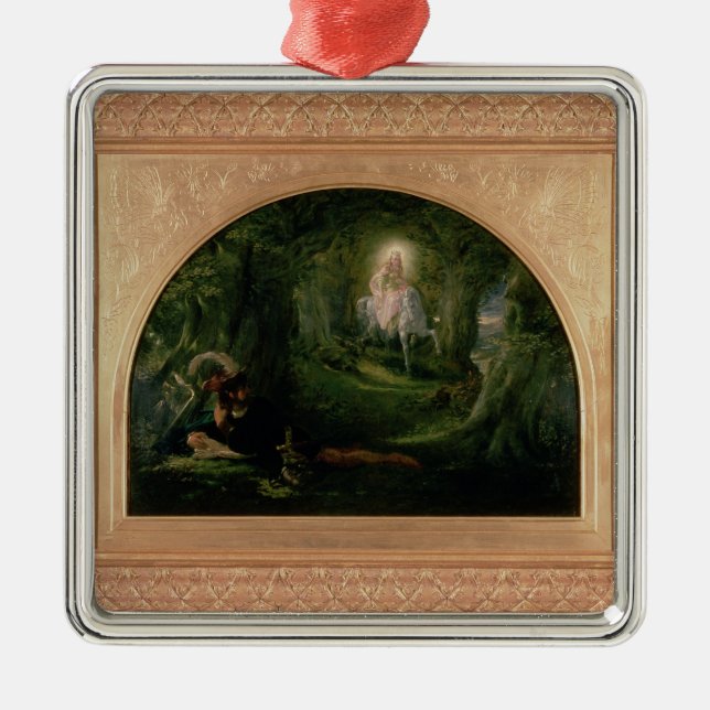 La Belle Dame Sans Merci Metal Ornament (Front)