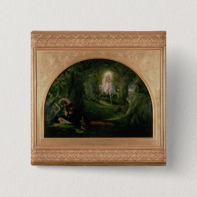 La Belle Dame Sans Merci Pinback Button (Front)