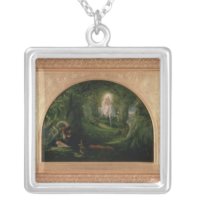 La Belle Dame Sans Merci Silver Plated Necklace (Front)