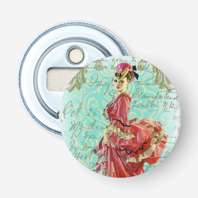 La Belle Epoque - Button Bottle Opener (Front)