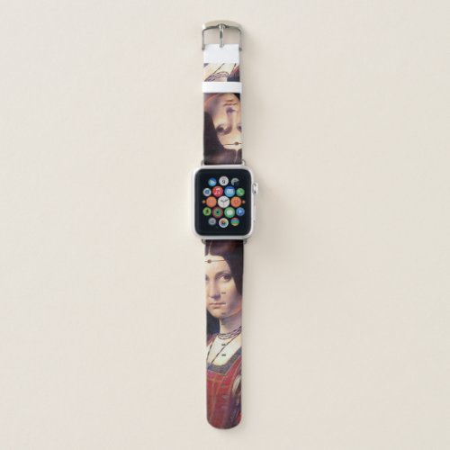 La Belle Ferronniere Leonardo da Vinci Apple Watch Band