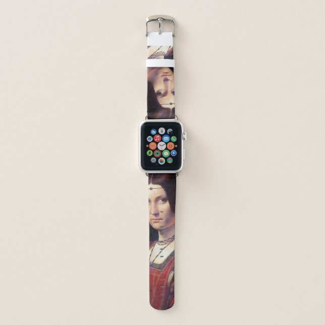 La Belle Ferronniere, Leonardo da Vinci Apple Watch Band (Front)