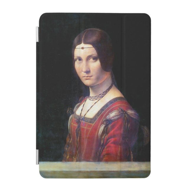 La Belle Ferronniere, Leonardo da Vinci iPad Mini Cover (Front)