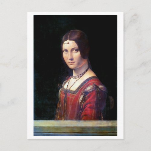La Belle Ferronniere Leonardo da Vinci Postcard