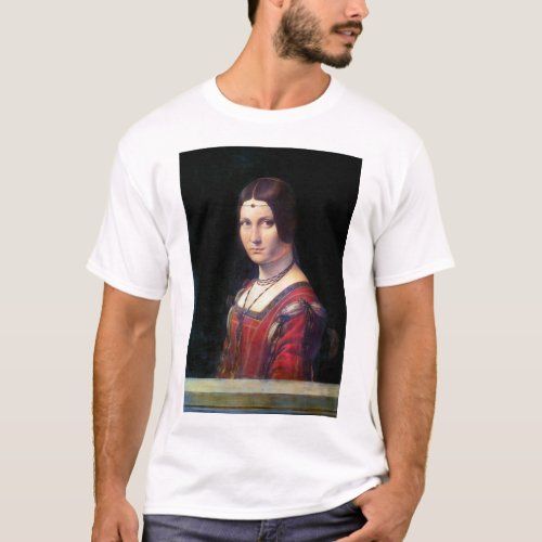 La Belle Ferronniere Leonardo da Vinci T_Shirt