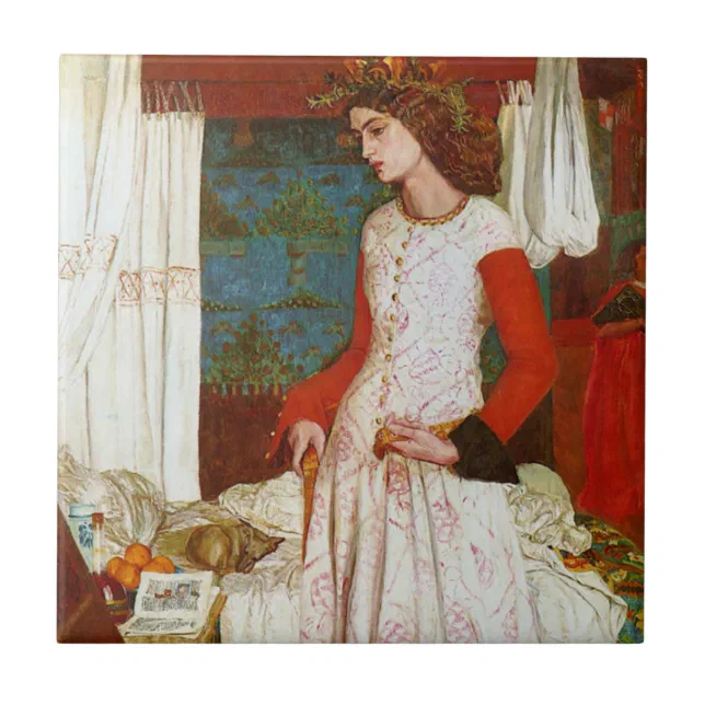 La Belle Iseult | Queen Guenevere, William Morris Ceramic Tile | Zazzle