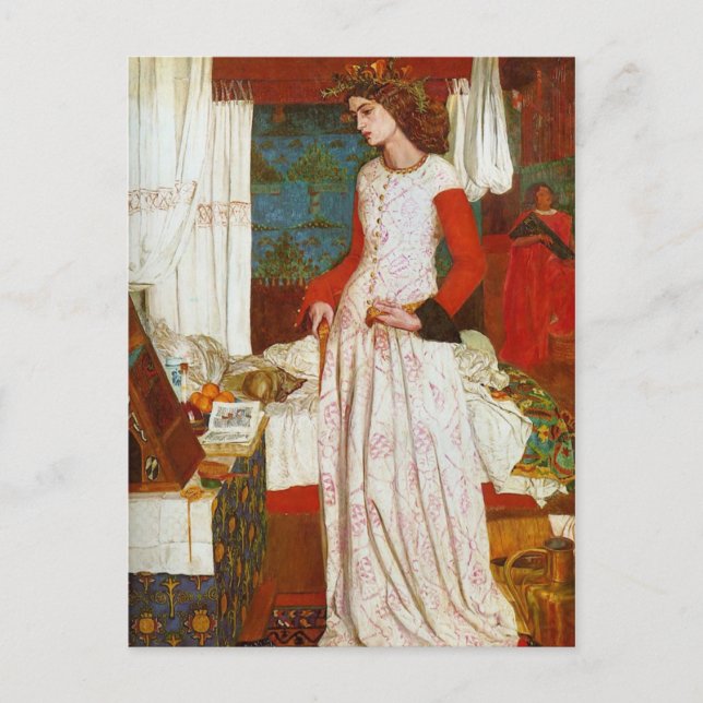 La Belle Iseult | Queen Guenevere, William Morris Postcard (Front)