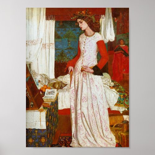 La Belle Iseult  Queen Guenevere William Morris Poster