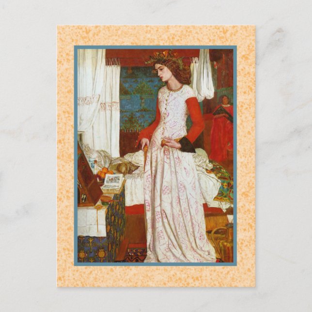La Belle Iseult  ~  William Morris Postcard (Front)