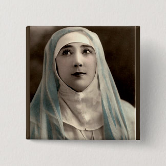 La Belle Otero as a nun Button
