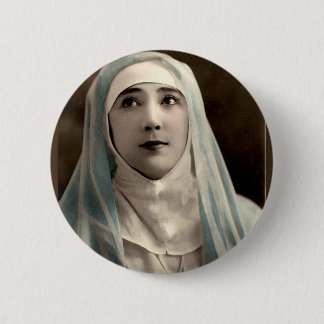 La Belle Otero as a nun Button
