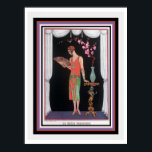 "La Belle Personne" Deco Print by Barbier 12 x 16<br><div class="desc">Colorful Deco Print by Barbier "La Belle Personne" 12 x 16</div>