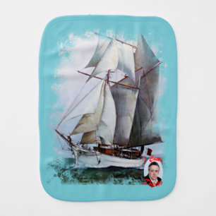 La Belle Poule Baby Burp Cloth