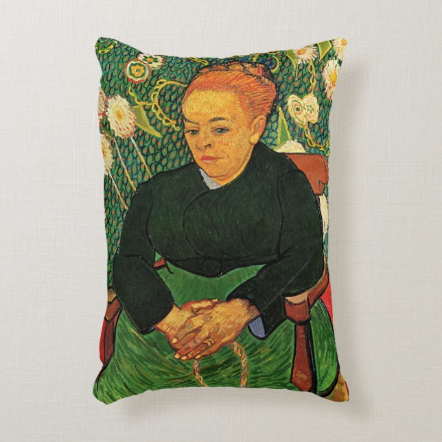 La Berceuse (Augustine Roulin) by Vincent van Gogh Accent Pillow (Front(Vertical))