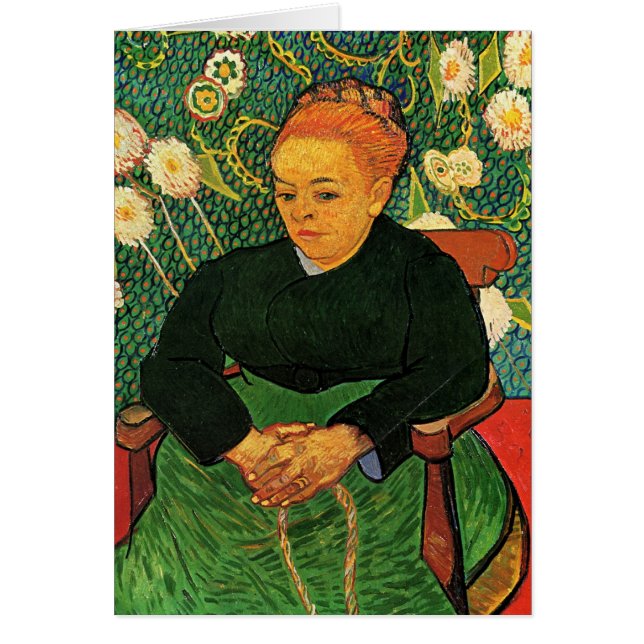 La Berceuse (Augustine Roulin) by Vincent van Gogh Cards (Front)
