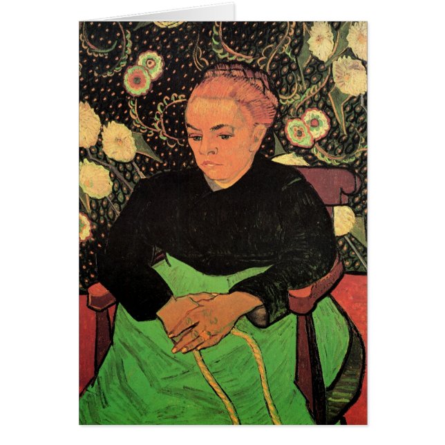 La Berceuse (Augustine Roulin) by Vincent van Gogh Cards (Front)
