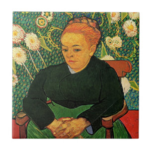 La Berceuse (Augustine Roulin) by Vincent van Gogh Ceramic Tile