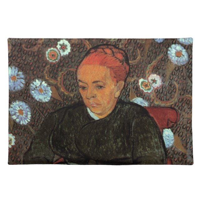 La Berceuse (Augustine Roulin) by Vincent van Gogh Cloth Placemat (Front)