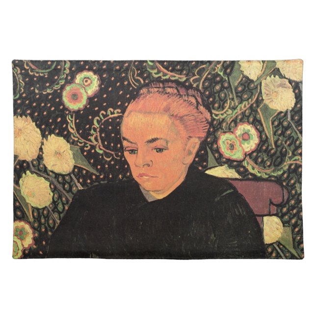 La Berceuse (Augustine Roulin) by Vincent van Gogh Cloth Placemat (Front)