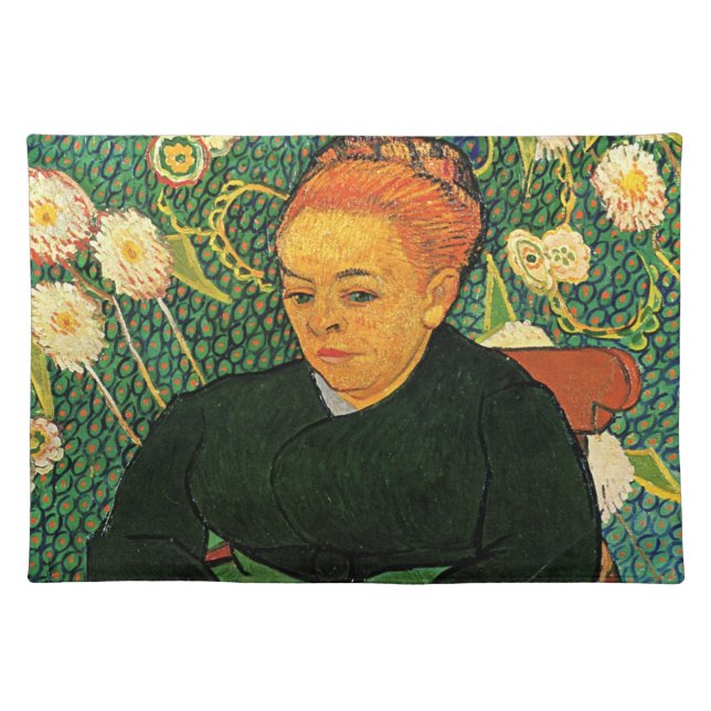 La Berceuse (Augustine Roulin) by Vincent van Gogh Cloth Placemat (Front)