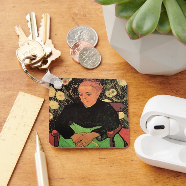 La Berceuse (Augustine Roulin) by Vincent van Gogh Keychain (Desk)