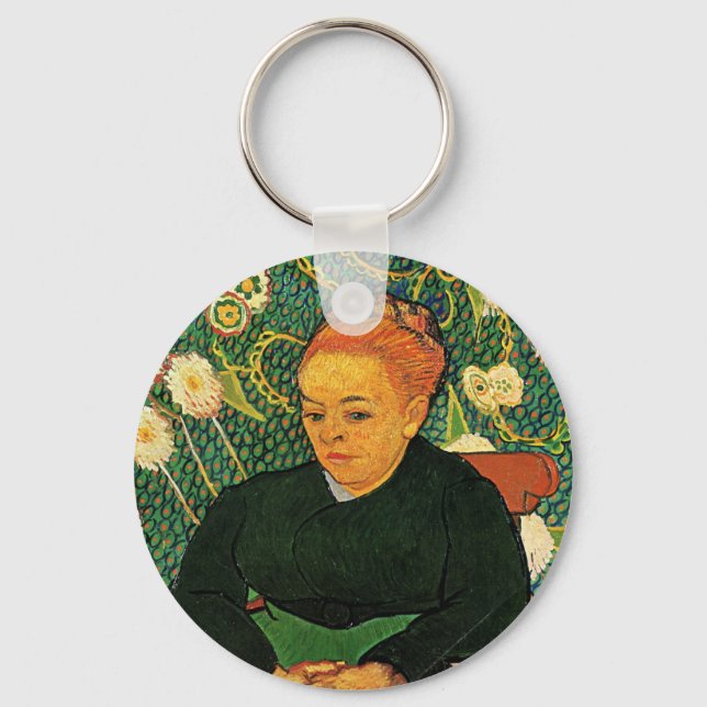 La Berceuse (Augustine Roulin) by Vincent van Gogh Keychain (Front)