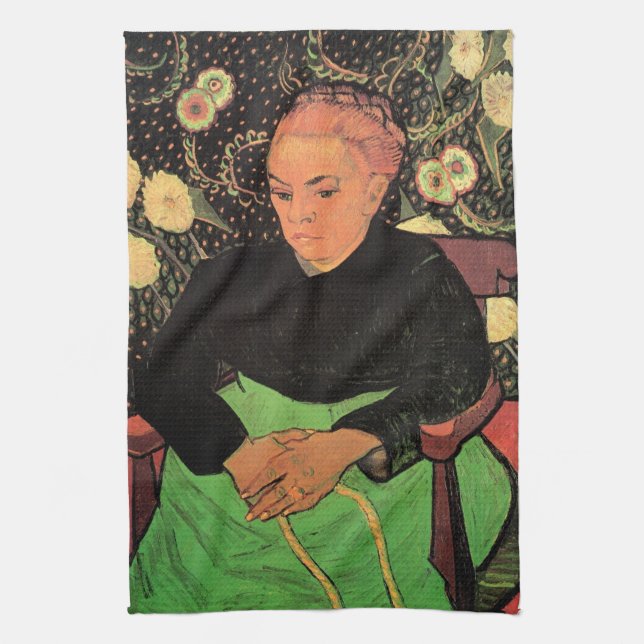 La Berceuse (Augustine Roulin) by Vincent van Gogh Kitchen Towel (Vertical)