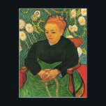 La Berceuse Augustine Roulin by Vincent van Gogh Postcard<br><div class="desc">This painting titled, La Berceuse Augustine Roulin is made by the famous artist, Vincent van Gogh. About Vincent van Gogh Vincent van Gogh saw color as the chief symbol of expression. There is a reason his art connects with the viewers, because van Gogh was determined to give happiness by creating...</div>