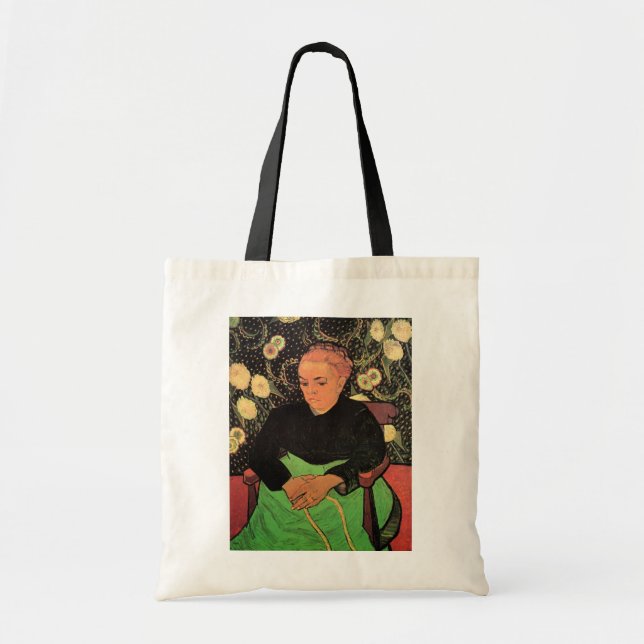 La Berceuse (Augustine Roulin) by Vincent van Gogh Tote Bag (Front)