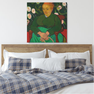 La Berceuse (Woman Rocking a Cradle- Augustine-Ali Canvas Print
