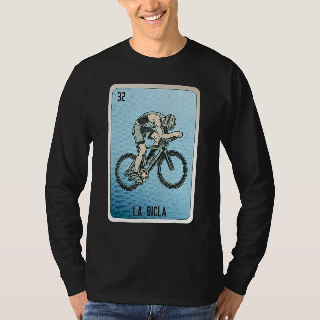 La Bicla Mexican Slang Lottery Bingo Cards T-Shirt (Front)