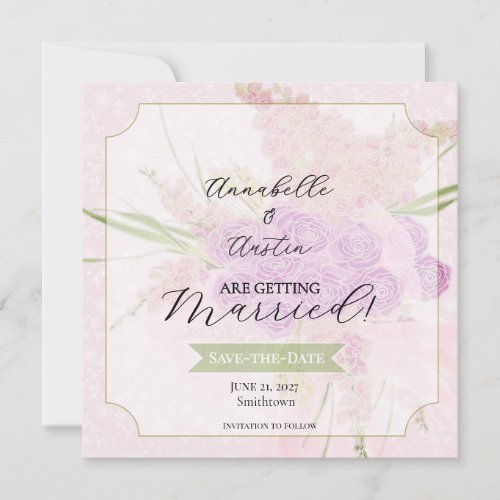 La Boca Vendretti Pink sheer bow Bouquet   Save The Date