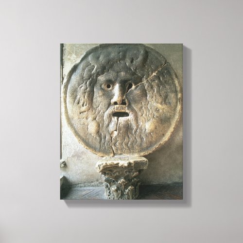 La Bocca di Verita The Mouth of Truth photo Canvas Print