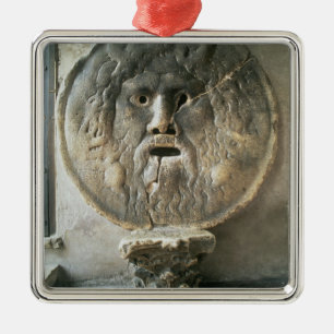 La Bocca di Verita (The Mouth of Truth) (photo) Metal Ornament