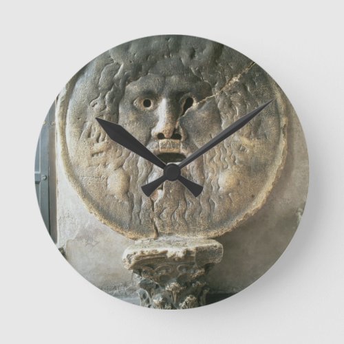 La Bocca di Verita The Mouth of Truth photo Round Clock