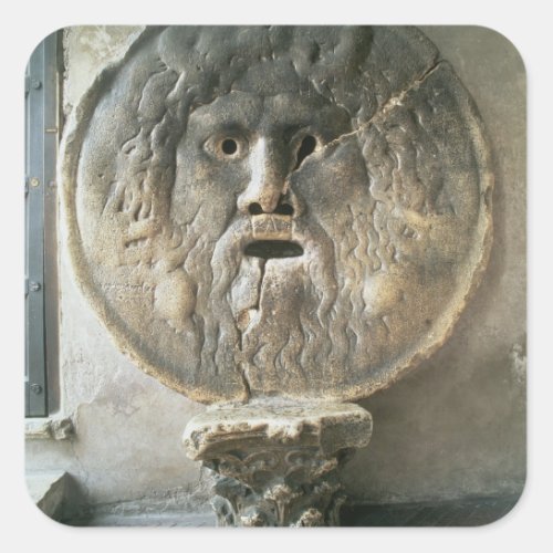 La Bocca di Verita The Mouth of Truth photo Square Sticker