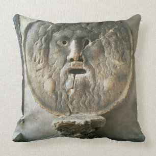 La Bocca di Verita (The Mouth of Truth) (photo) Throw Pillow