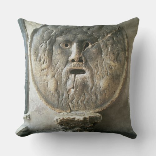 La Bocca di Verita The Mouth of Truth photo Throw Pillow