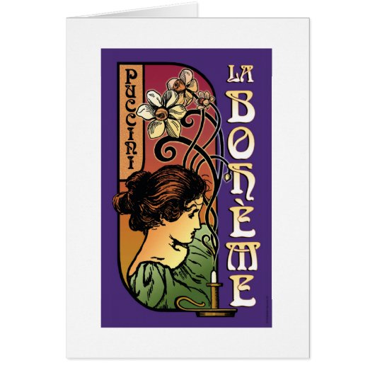 La Boheme, Opera Cards (Front)