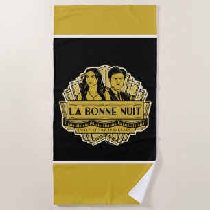 La Bonne Nuit - Meet At The Speakeasy Beach Towel