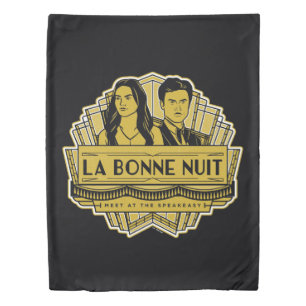 La Bonne Nuit - Meet At The Speakeasy Duvet Cover