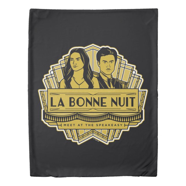 La Bonne Nuit - Meet At The Speakeasy Duvet Cover (Front)
