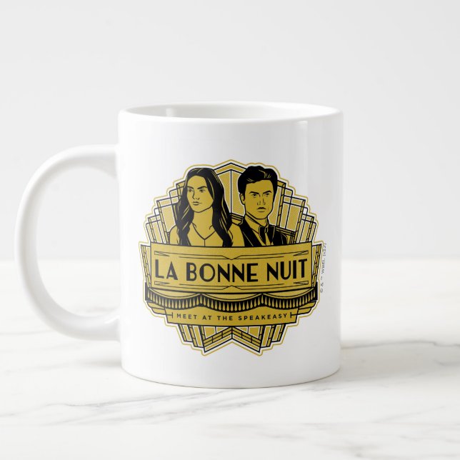 La Bonne Nuit - Meet At The Speakeasy Giant Coffee Mug (Left)