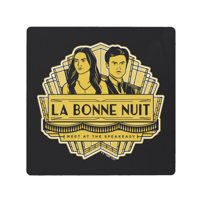 La Bonne Nuit - Meet At The Speakeasy Metal Print (Front)