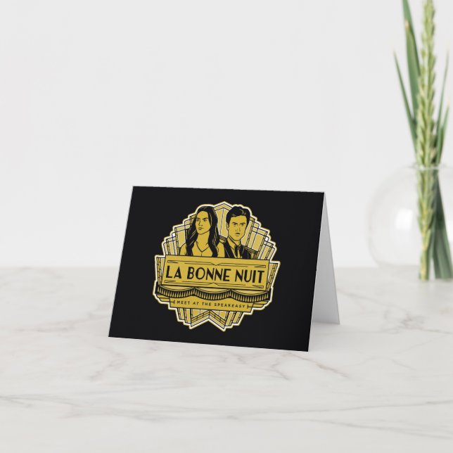 La Bonne Nuit - Meet At The Speakeasy Note Card (Front)