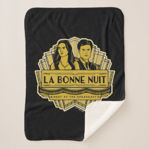 La Bonne Nuit - Meet At The Speakeasy Sherpa Blanket
