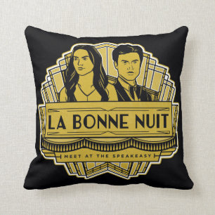 La Bonne Nuit - Meet At The Speakeasy Throw Pillow
