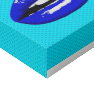 La Bouche - The mouth Pop Art Artificial sound Faux Canvas Print