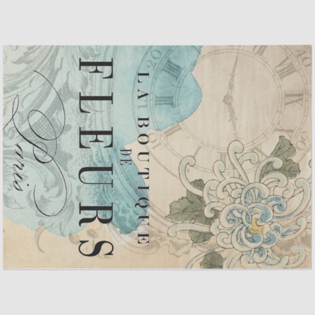 La Boutique Floral Decoupage Sheet (Front)